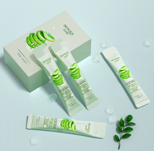Набор увлажняющих ночных масок-желе с экстрактом алоэ BIOAQUA Aloe Vera, (4мл*20шт)