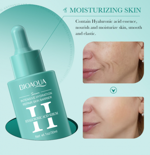 Сыворотка для лица увлажняющая с гиалуроновой кислотой Bioaqua Hyaluronic Acid Serum, 30 мл.