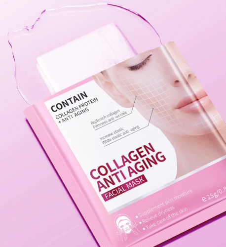 Тканевая маска с КОЛАГЕНОМ омолаживающая Bioaqua Collagen Antiaging