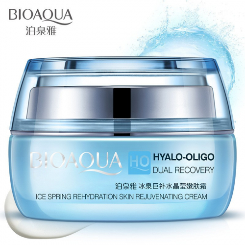 Гиалуроновый крем с молекулами Hualo-Oligo двойное увлажнение Bioaqua, 50 гр.