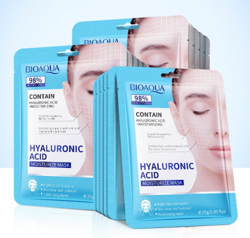 Тканевая маска с ГИАЛУРОНОВОЙ КИСЛОТОЙ увлажняющая Bioaqua Hyaluronic Acid