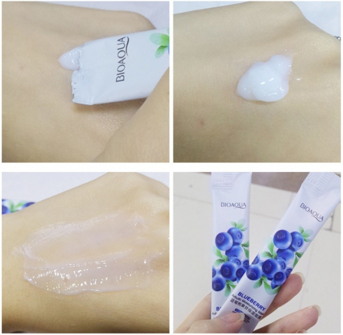 Набор увлажняющих ночных масок-желе с черникой BIOAQUA Blueberry Arbutin Moisturizing Mask, (4мл*20шт)