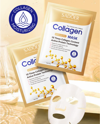 Омолаживающая маска для лица с коллагеном SADOER Collagen Anti-aging mask