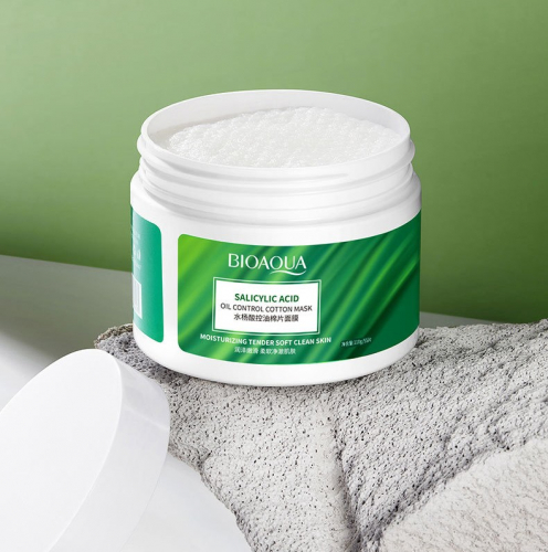 Салициловые диски очищающие для жирной кожи BIOAQUA, 55 шт.
