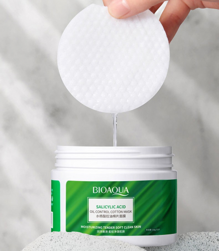 Салициловые диски очищающие для жирной кожи BIOAQUA, 55 шт.