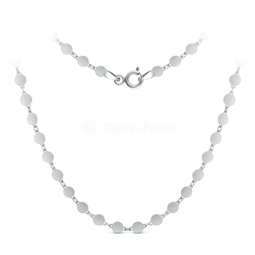 Цепь из серебра родированная - 45 см 6300R09020L45