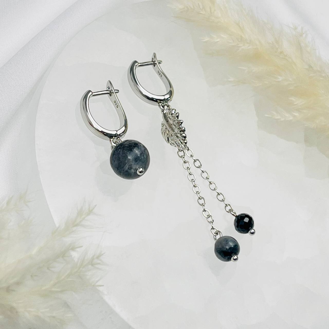 Радуга Самоцветов Серьги из Лабрадора