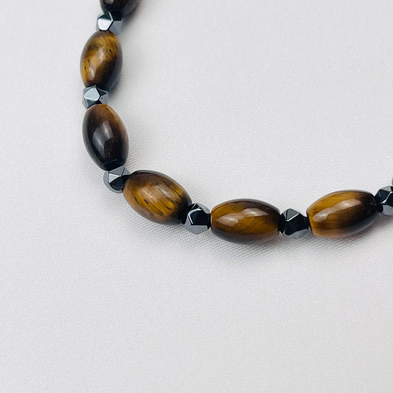 Радуга Самоцветов Браслет из Тигрового глаза и Гематита