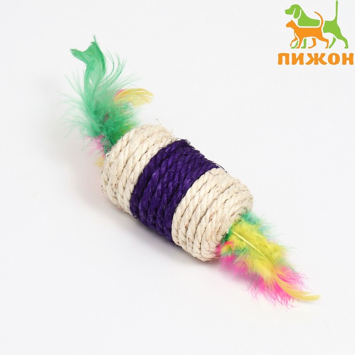 Игрушка-погремушка сизалевая
