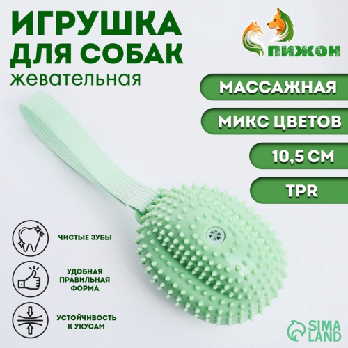 Игрушка массажная пищащая для собак 