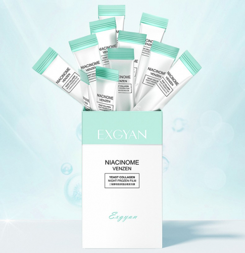 Ночная маска для лица с ниацинамидом и коллагеном EXGYAN Niacinome Venzen Yeast Collagen, 1 шт. 4 мл.