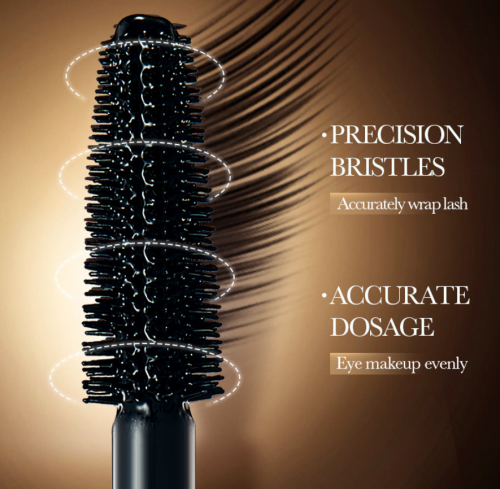 Тушь для ресниц объем, длина и подкручивание Sadoer 4D Long Volume Curling Mascara