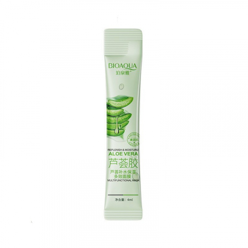 Увлажняющая ночная маска-желе с экстрактом алоэ BIOAQUA Aloe Vera, 1 стик 4 мл.