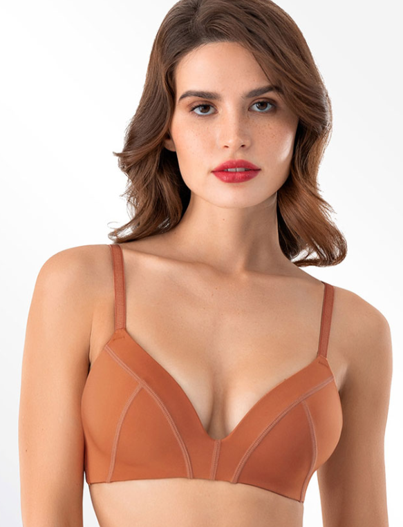 АКЦИЯ 600 Бюстгальтер №8157 Riana Mioocchi балконет Terracotta
