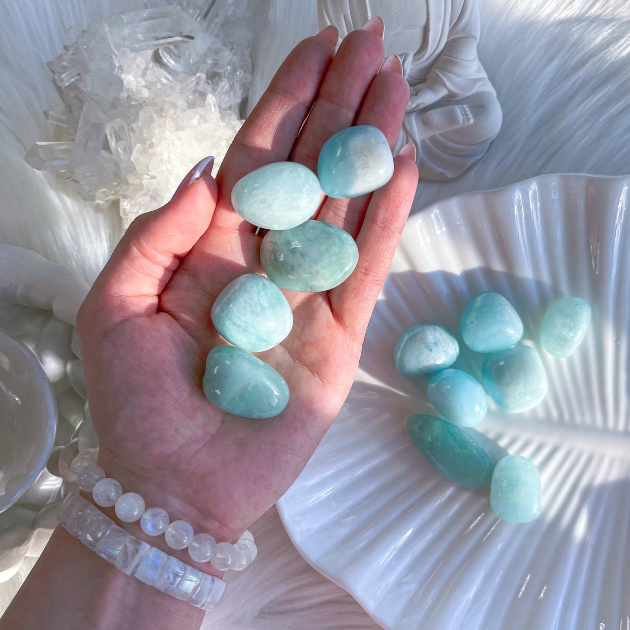 Радуга Самоцветов Галтовка из Аквамарина