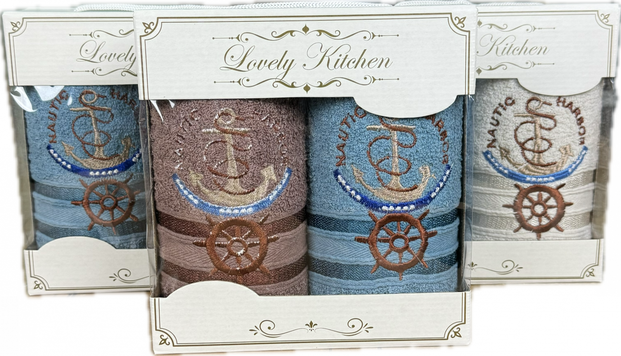 Набор махровых полотенец МОРСКОЕ 2 пр р-р 35х70