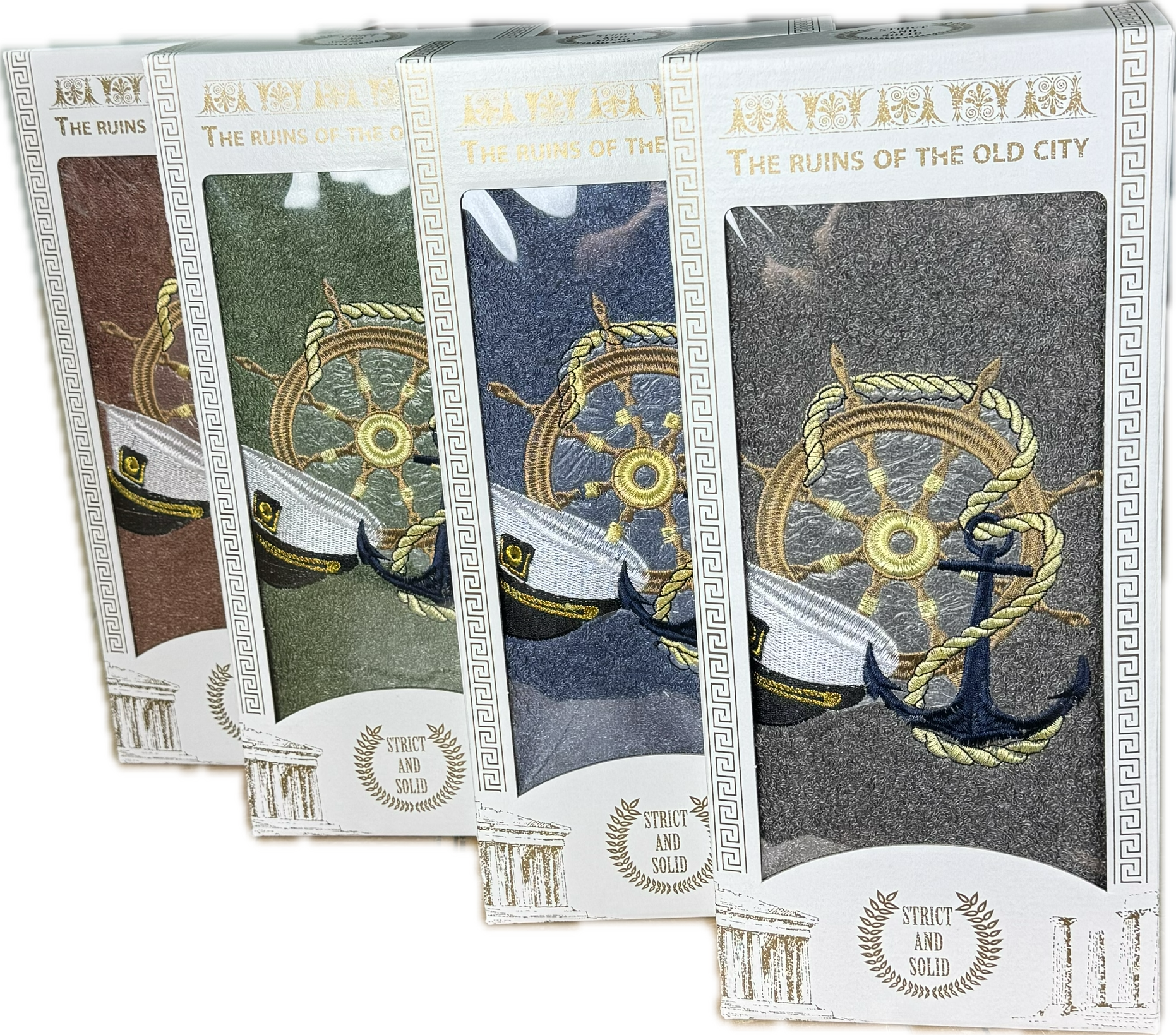 Полотенце махровое в подарочной коробке КАПИТАН 1 пр р-р 70х140