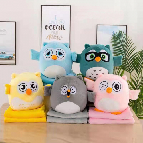 Игрушка с пледом 8515 - 34 СОВЁНОК - розовый р-р 130х160