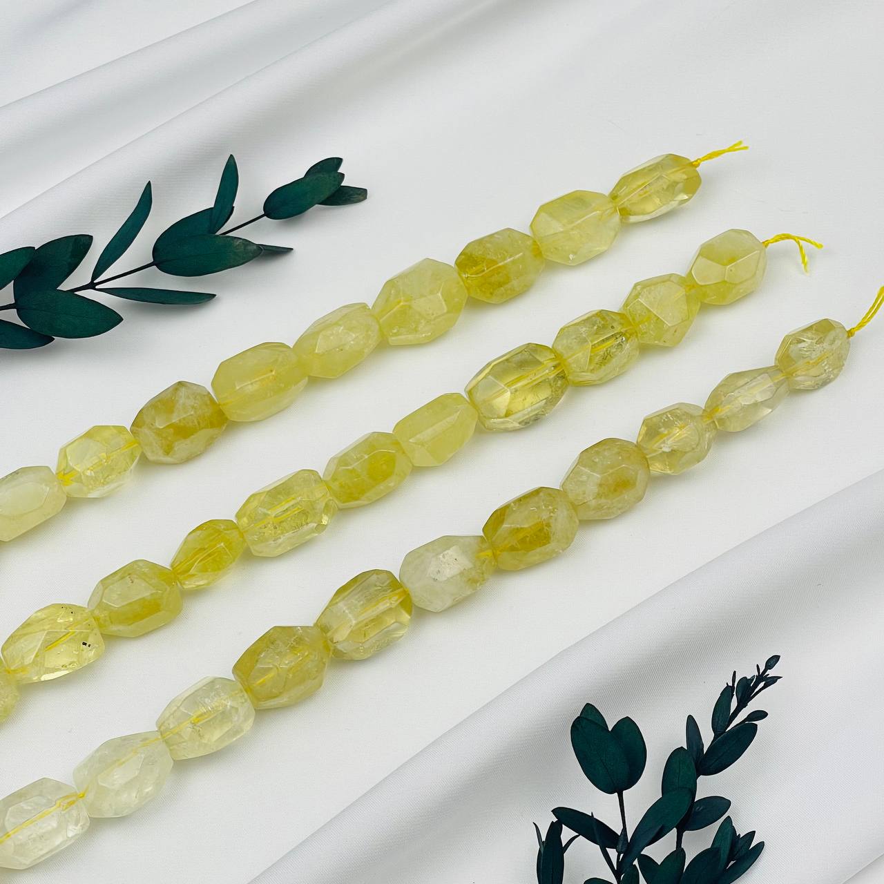 Радуга Самоцветов Бусины для украшений из лимонного Кварца