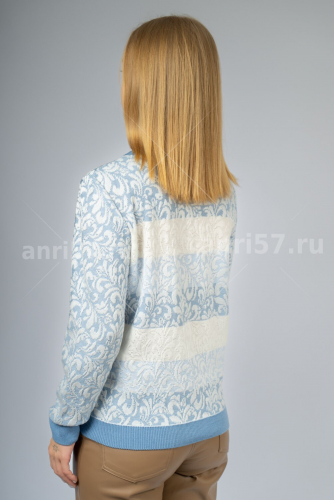 Джемпер альпийский+белый+сатурн