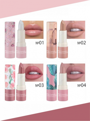 NJ Cosmetics Набор помад для губ с матовым финишем, 4 шт