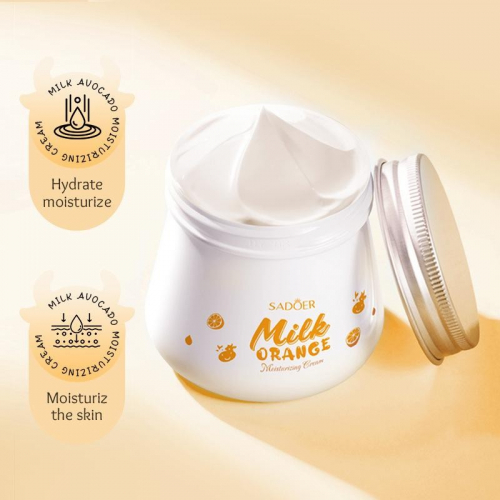 SADOER Увлажняющий крем для лица Milk Orange Moisturizing Cream, 80 гр