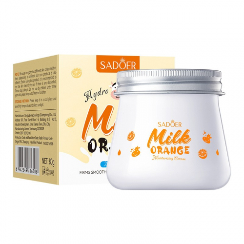SADOER Увлажняющий крем для лица Milk Orange Moisturizing Cream, 80 гр