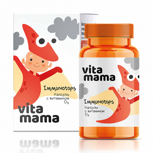 Immunotops, капсулы с витамином D3 - Vitamama