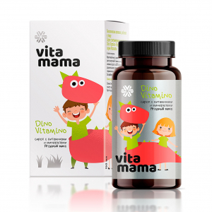 Dino Vitamino, ягодный сироп с витаминами и минералами - Vitamama
