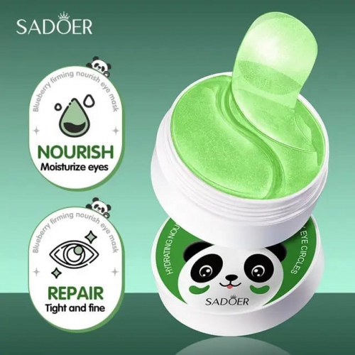 SADOER  Патчи гелевые для век CUCUMBER от Темных Кругов ОГУРЕЦ  80г  (банка 60 штук)  (SD98467)