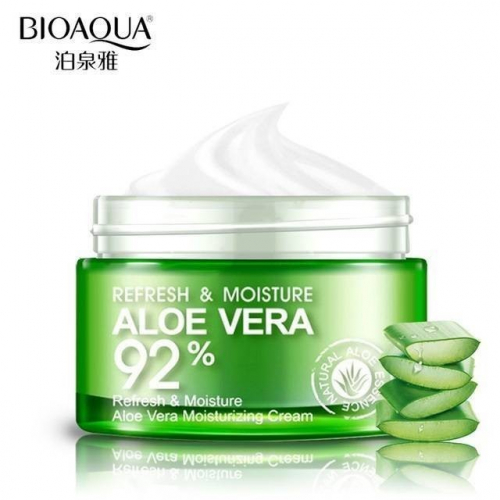 BIOAQUA  Крем для лица ALOE VERA Увлажняющий с экстрактом АЛОЭ  50г  (BQY-93535)