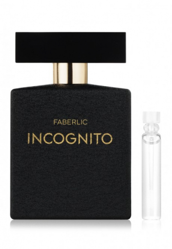 Пробник туалетной воды для мужчин faberlic Incognito,  1,5 мл