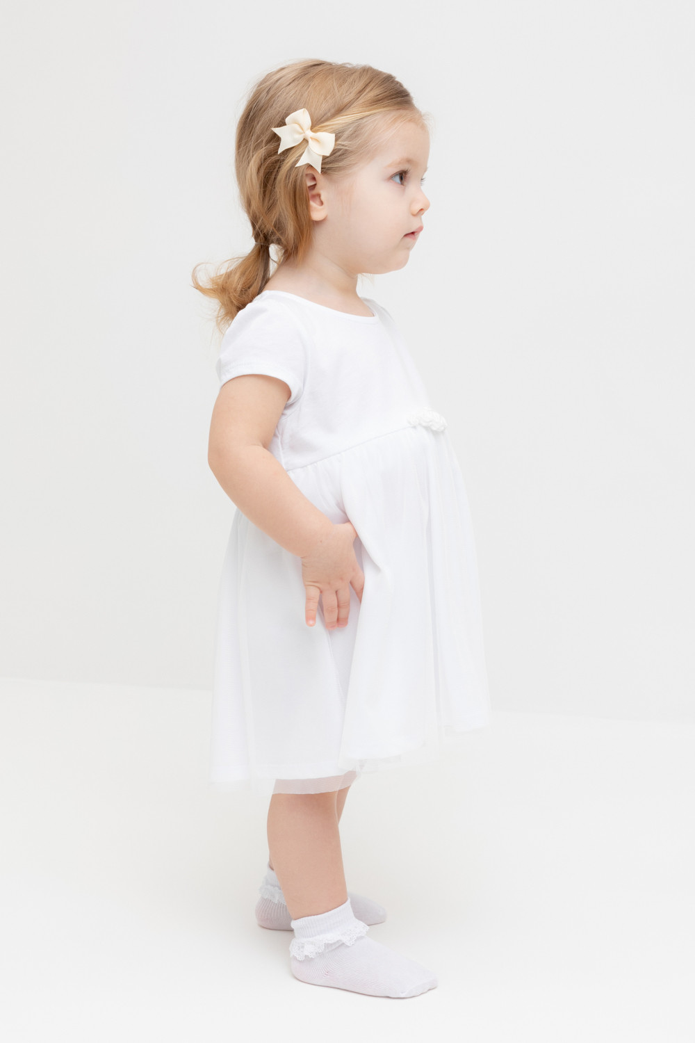 Crockid Платье К 5858 белый Crockid