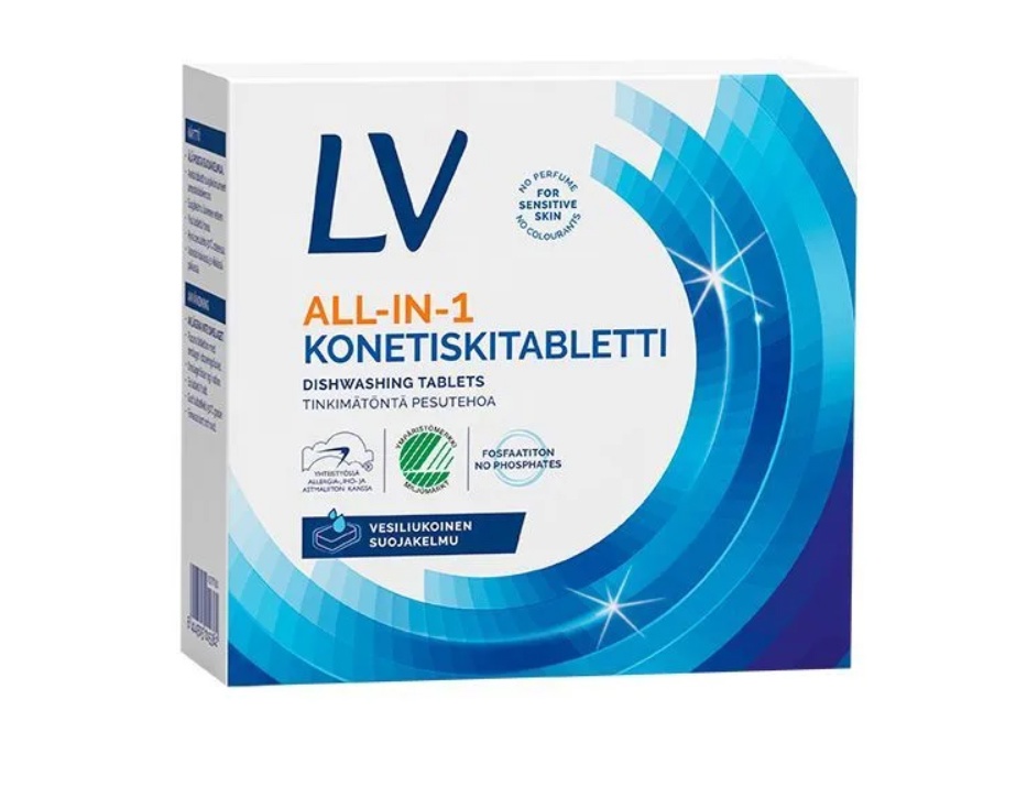 Таблетки для пмм LV konetiskitabletti all-in-one, 40 шт