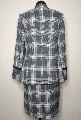 Комплект Bazalini 4644/4681 серый клетка