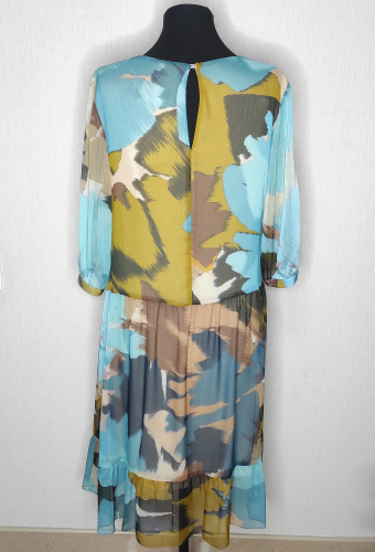 Платье Bazalini 4726 коричнево-бирюзовый
