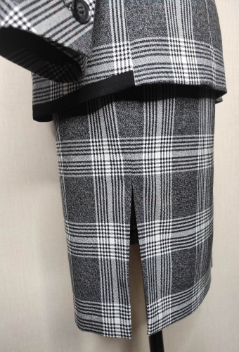 Комплект Bazalini 4644/4681 серый клетка
