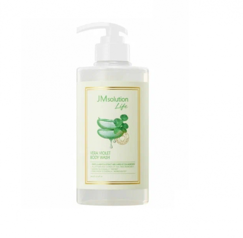 Гель для душа с экстрактом алоэ LIFE VERA VIOLET BODY WASH, JMSOLUTION 500 мл