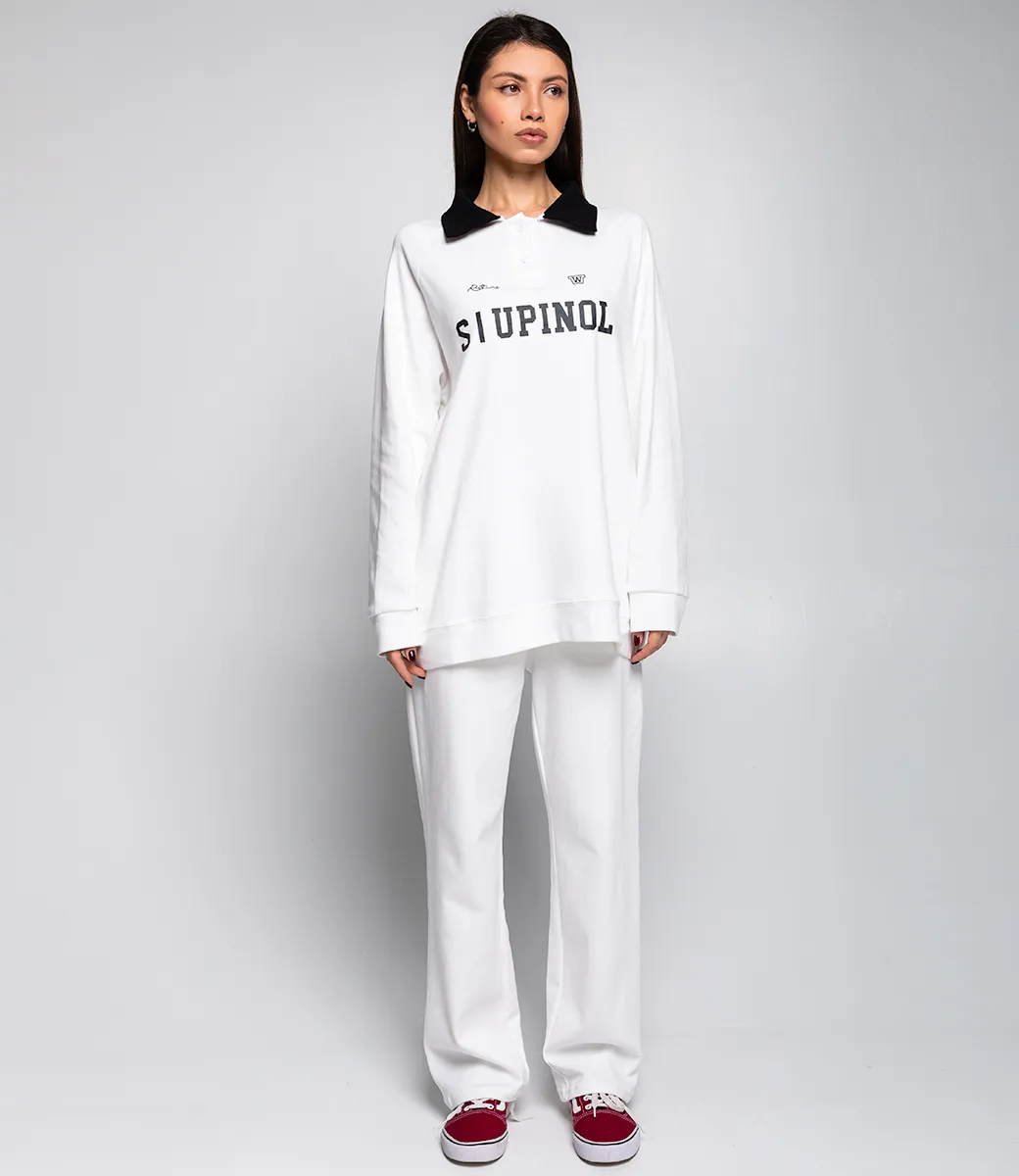 Спортивный костюм #КТ1257, белый