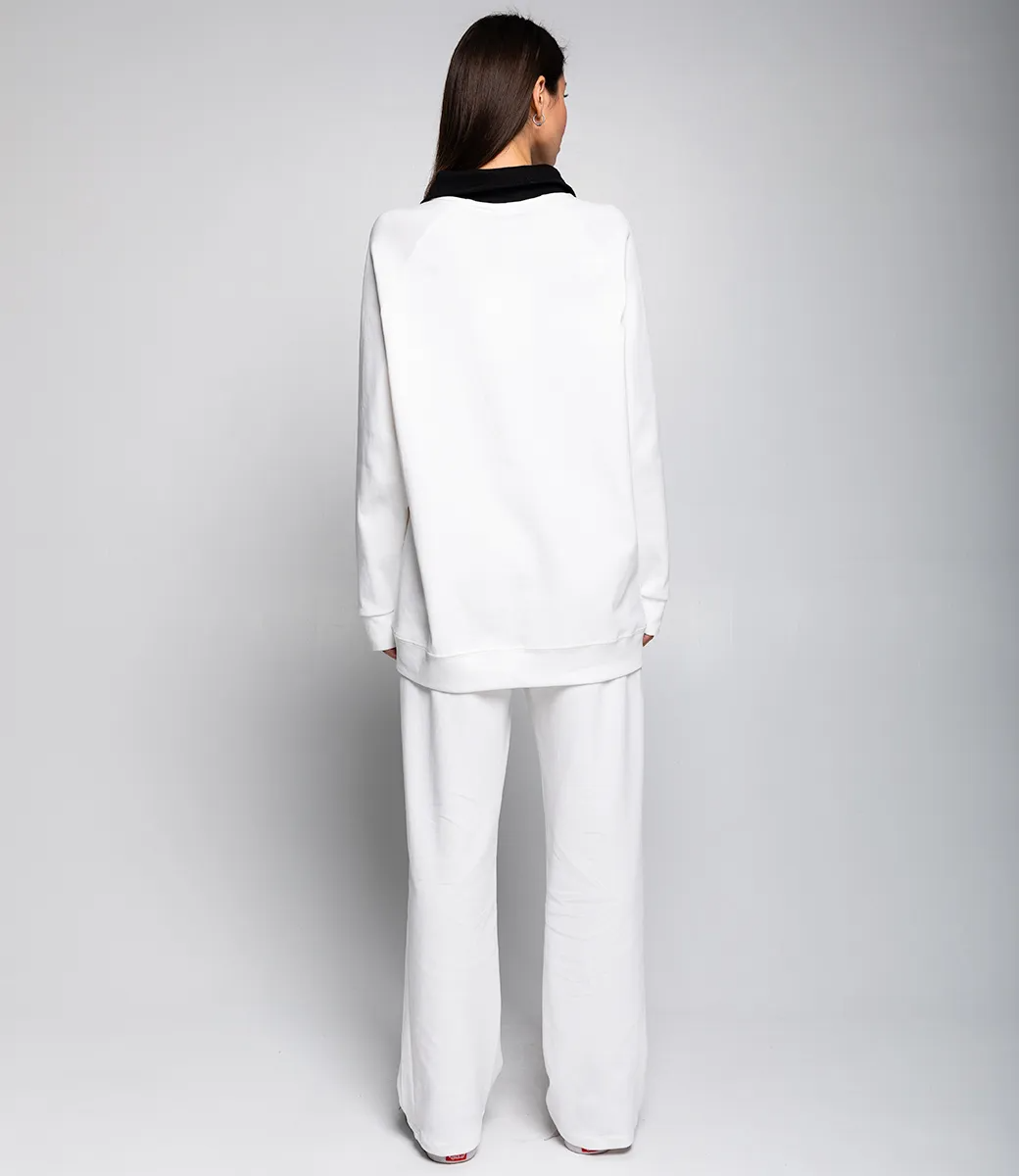 Спортивный костюм #КТ1257, белый