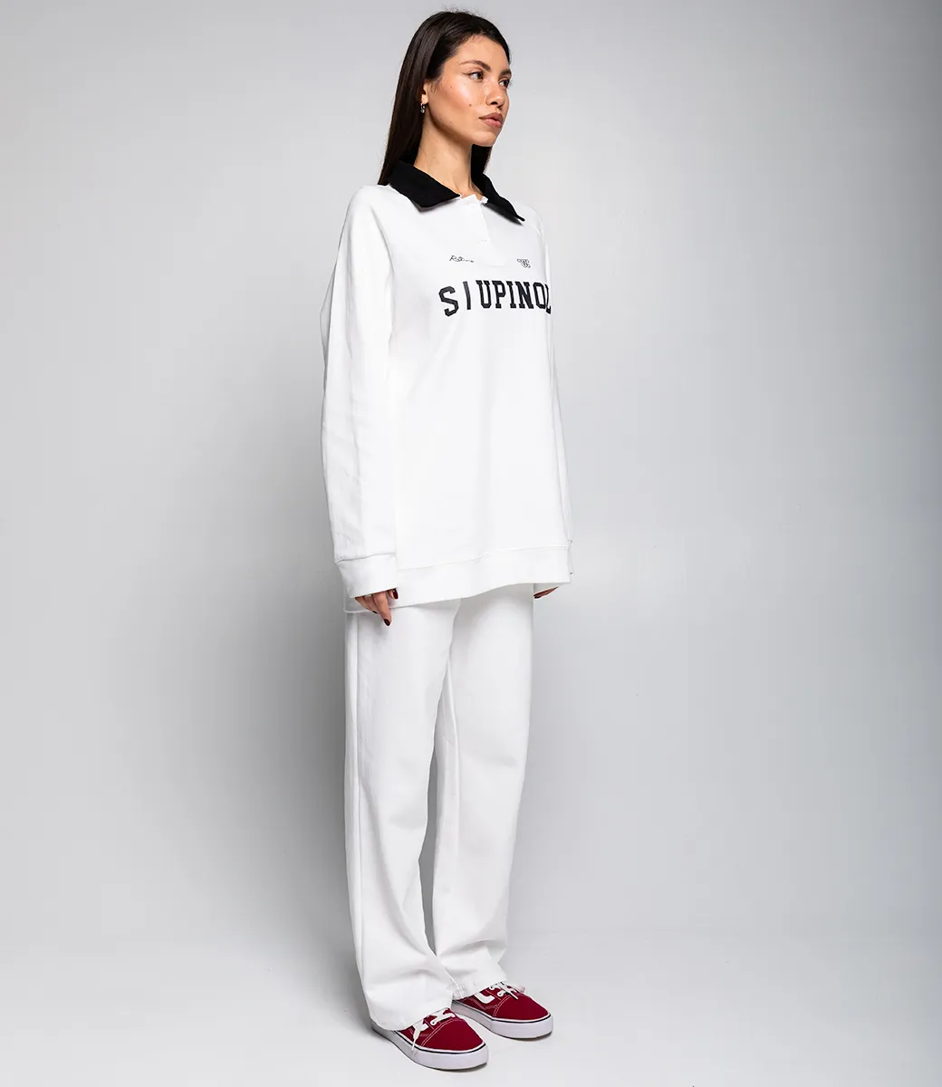 Спортивный костюм #КТ1257, белый