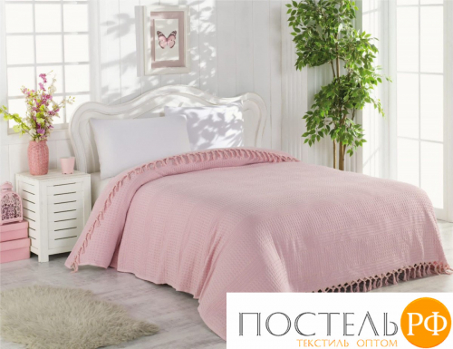 S5123/01 Покрывало EFOR пике 220X240 сухая роза GULKURUSU