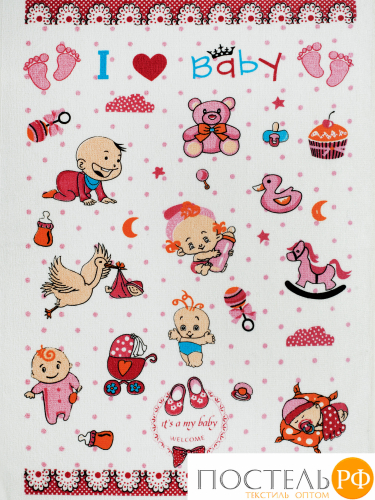 Кухонное полотенце (40x60) Baby - Girl (15252)