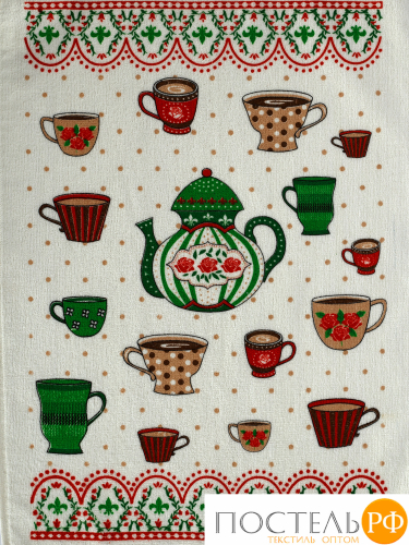 Кухонное полотенце (40x60) Чашки (15266)
