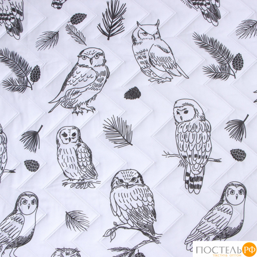 Покрывало LoveLife 2 сп Owls 180*210±5см, микрофайбер, 100% п/э 9629509