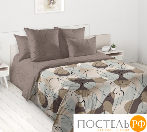 П240210Альф Альфредо 1 кор перкаль 240*210 покрывало стеганое Перкаль Королевское искушение