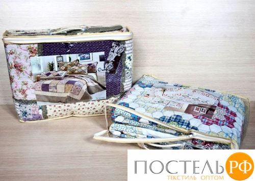 PWS2022-53 КОД2320, Покрывало Tango Patchwork, 2-спальный, 200x220