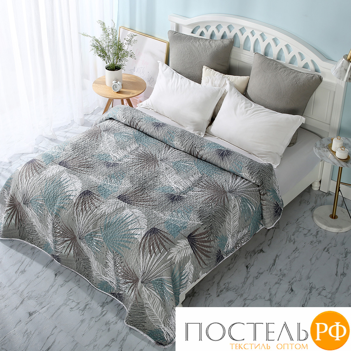 PWS2022-19 КОД2320, Покрывало Tango Patchwork, 2-спальный, 200x220