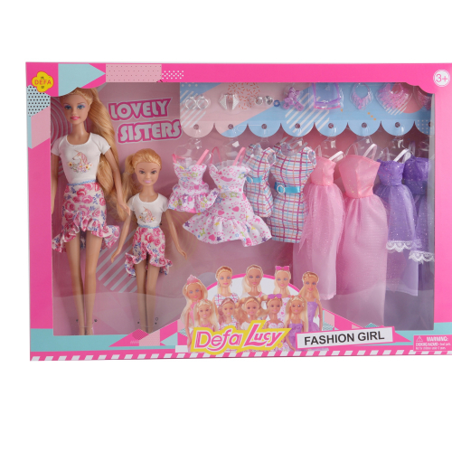 2 шт. доступно к закакзу/ Игровой набор с куклами DEFA Lucy 