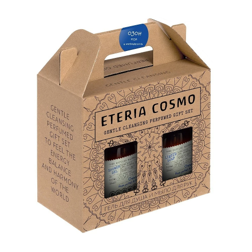 Озон ETERIA COSMO парфюмированный набор гель для душа 300 мл и мыло для рук 300 мл